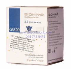 Que thử đường huyết Bionime GS-300 (lọ 25 que)