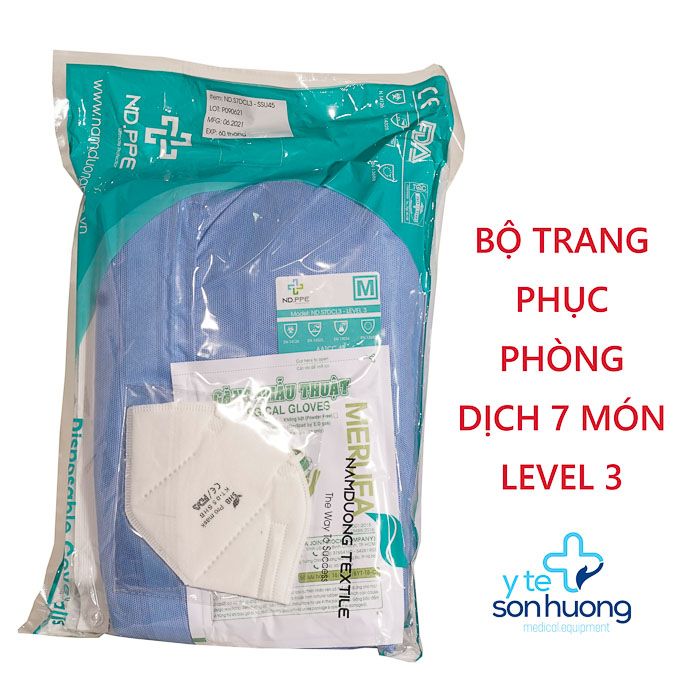 Bộ trang phục phòng dịch 7 món - Level 3