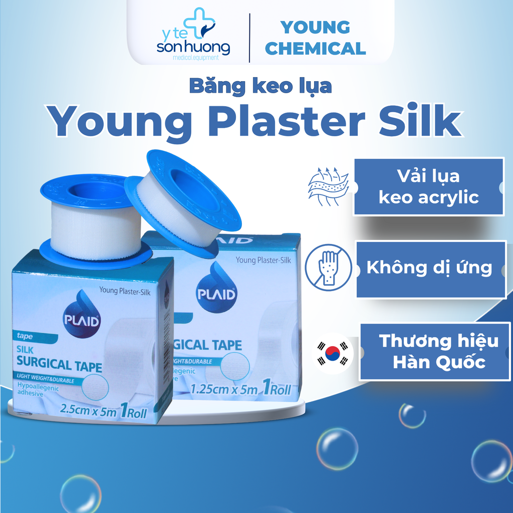 Băng keo lụa Young Plaster Silk 1.25cm x 5m