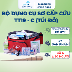 Bộ dụng cụ sơ cấp cứu TT19 - C (Túi đỏ)