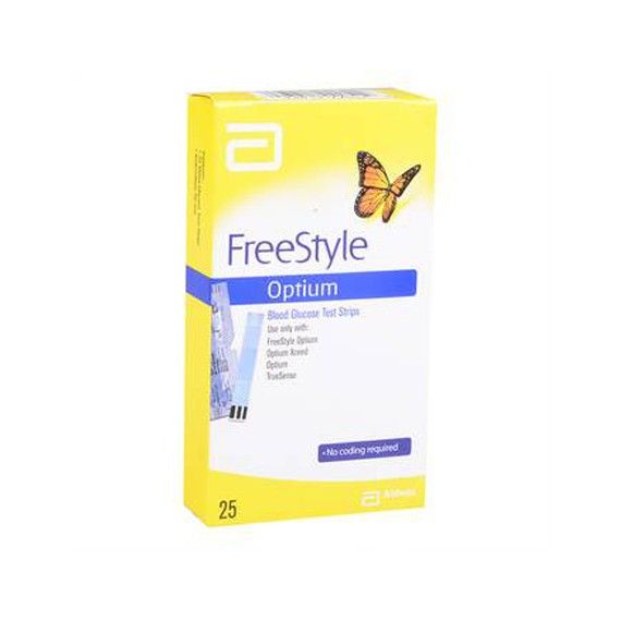 Que thử đường huyết Freestyle Optium 25 (lọ 25 que)