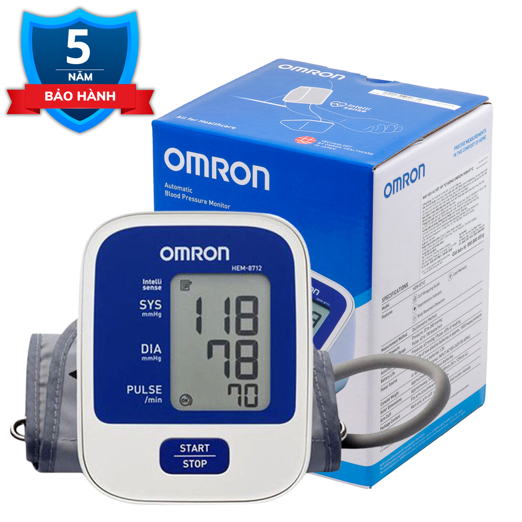 Máy đo huyết áp bắp tay Omron HEM - 8712