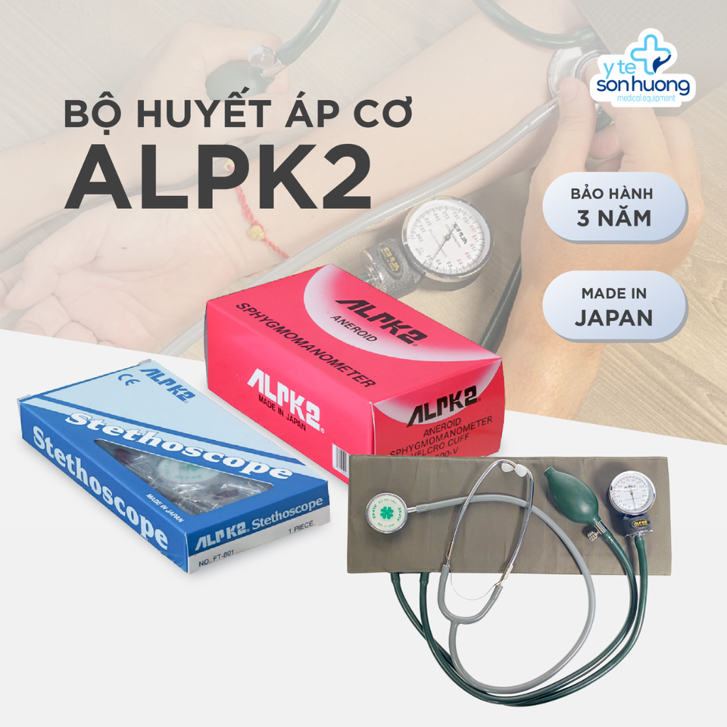 Bộ huyết áp Cơ Alpk2 500V - Ống nghe FT801