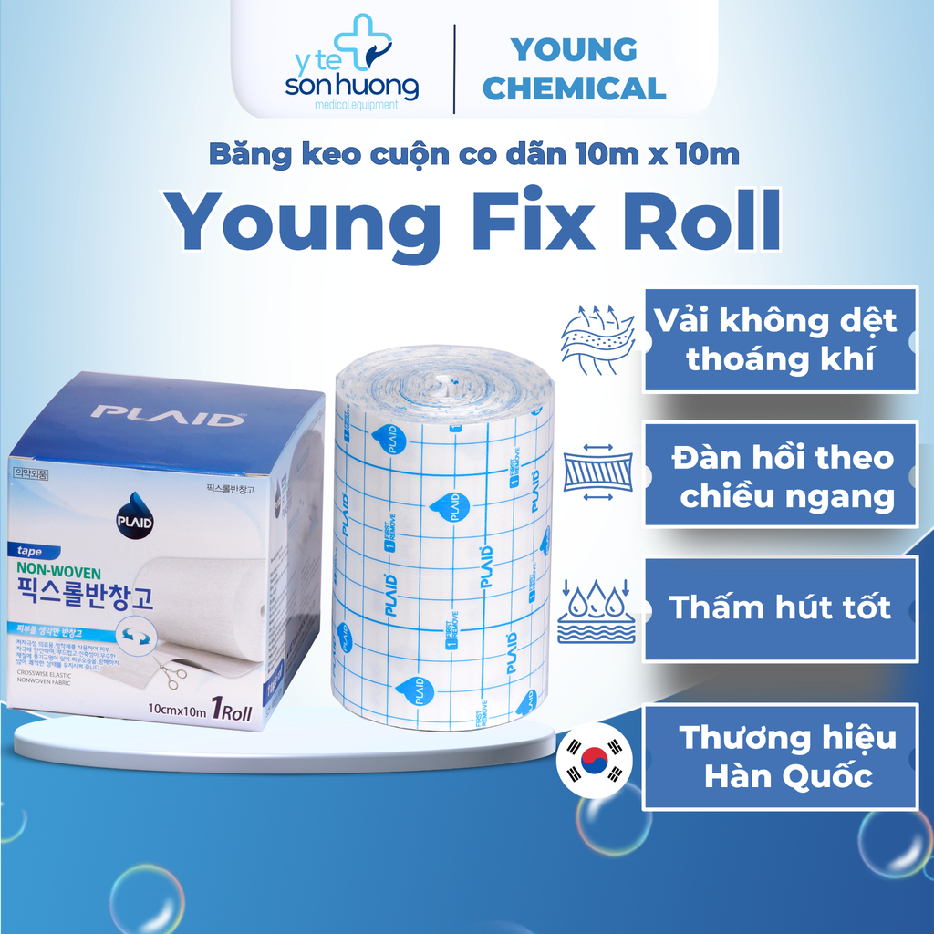 Băng keo cuộn co giãn Young Fix Roll