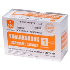 Bơm tiêm Vinahankook 1cc Insuline (30G x 1/2'')