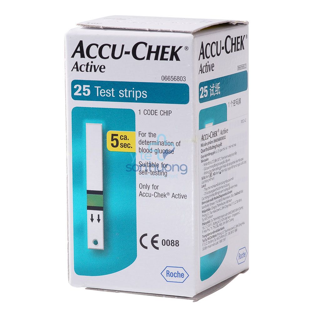 Que thử đường huyết Accuchek Active