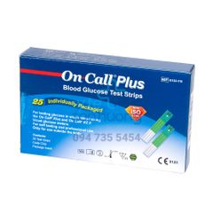 Que thử đường huyết On Call Plus (hộp 25 que)