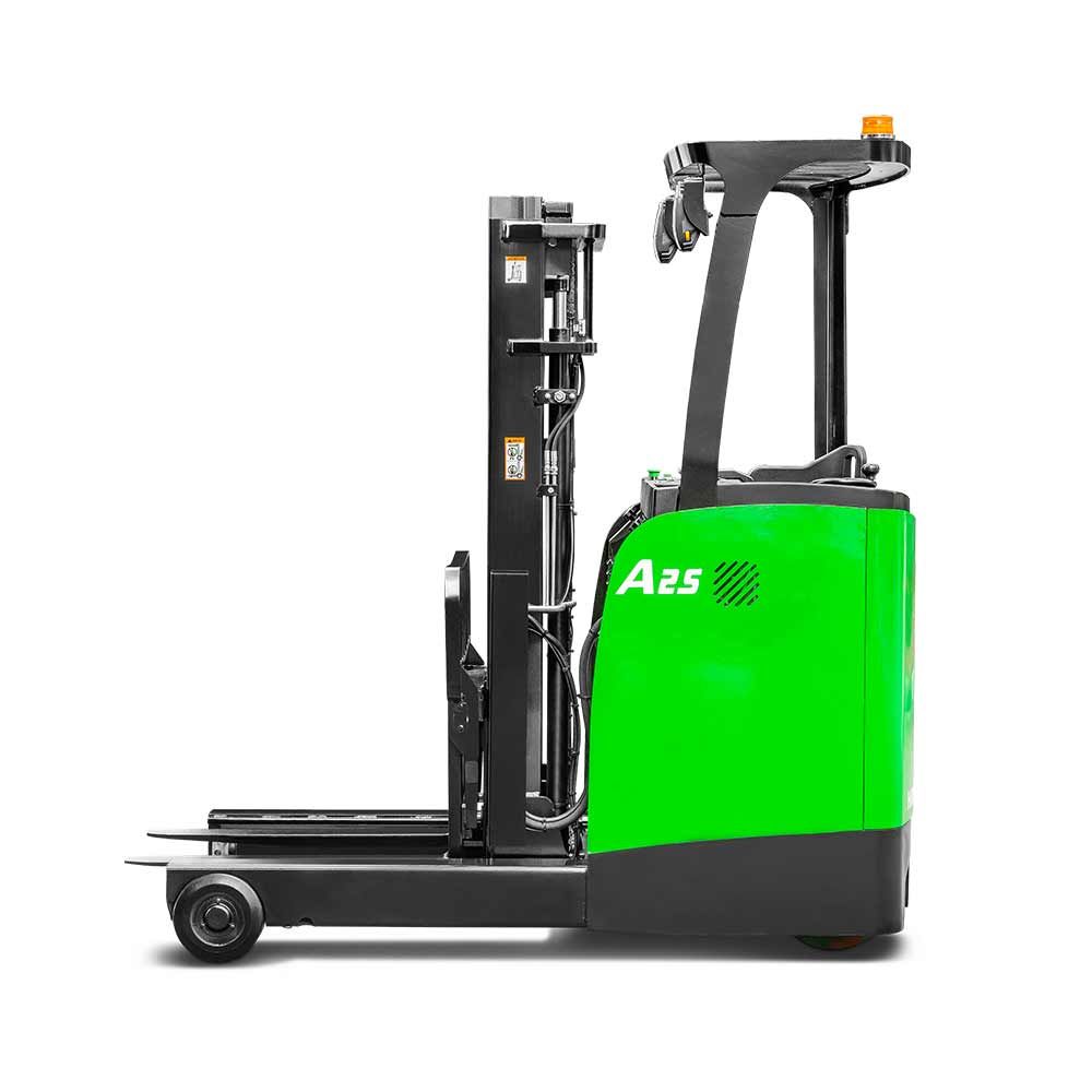  Xe Nâng Điện Lithium Reach Truck Đứng Lái 2.5 Tấn Hangcha 