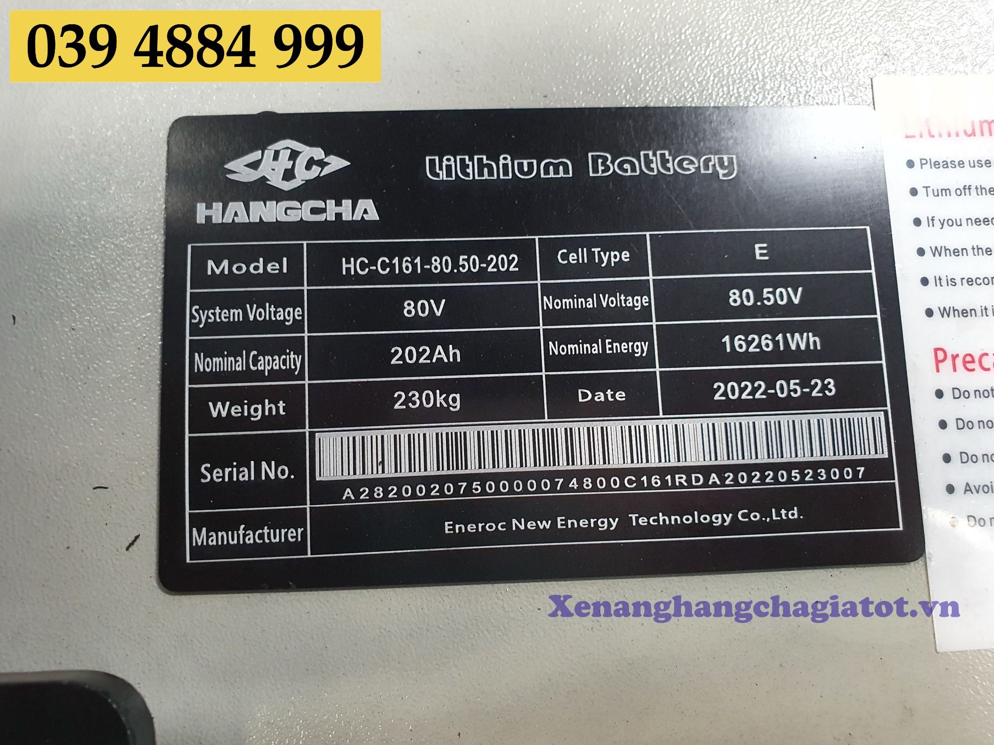 Xe Nâng Điện 2 Tấn Mới