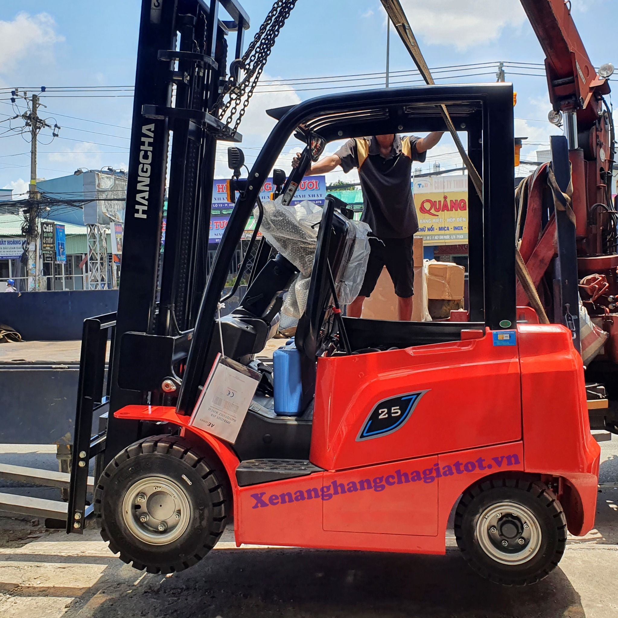 Xe Nâng Điện 2.5 Tấn Acid Mới 100% || Giá Siêu Rẻ || Bảo Hành 2 Năm
