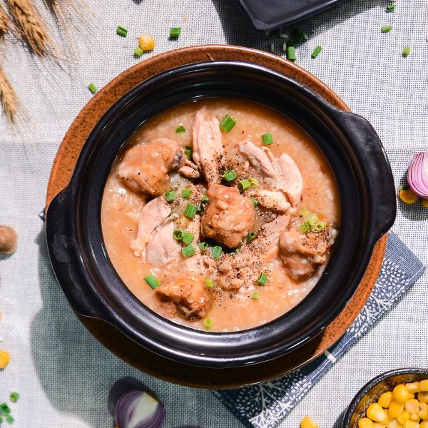  CHÁO SƯỜN GÀ (Rice Porridge With Pork Ribs & Chicken) 