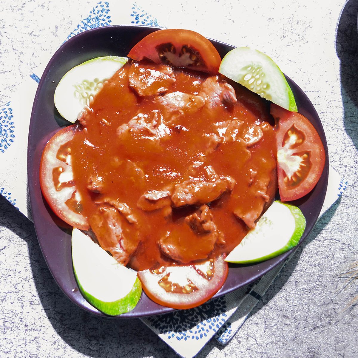  BÒ XÀO (Stir- Fried Sliced Beef With Tomato & Chili Sauce) 