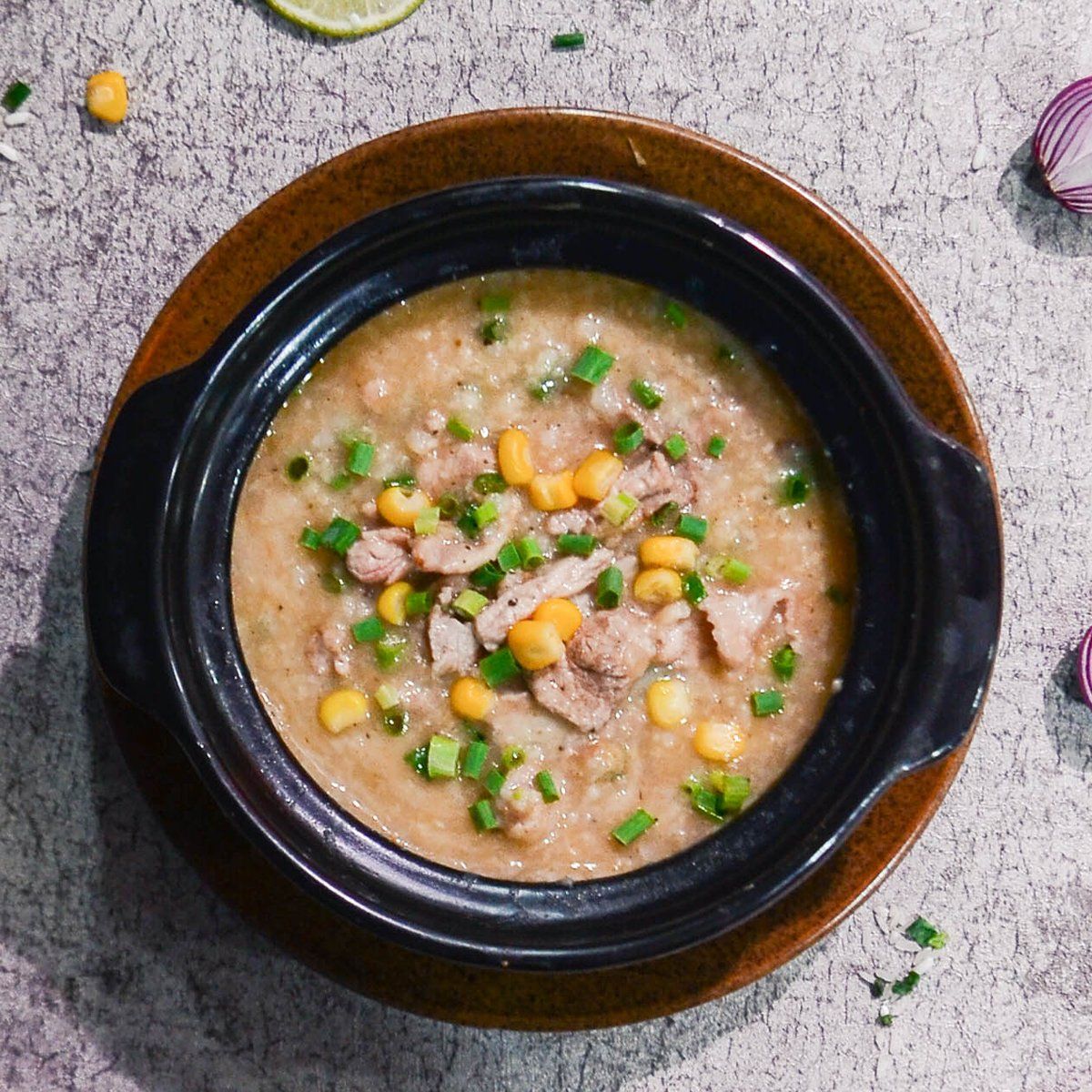 CHÁO THỊT NGŨ CỐC (Rice Porridge With Pork & Corns)