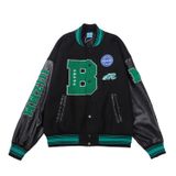  AK335 Varsity Tay Da Thêu B Green 