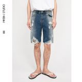  QS15 Short Jeans Wash Rách Ombre 
