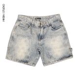  QS43 Short Jeans LV Embossed 