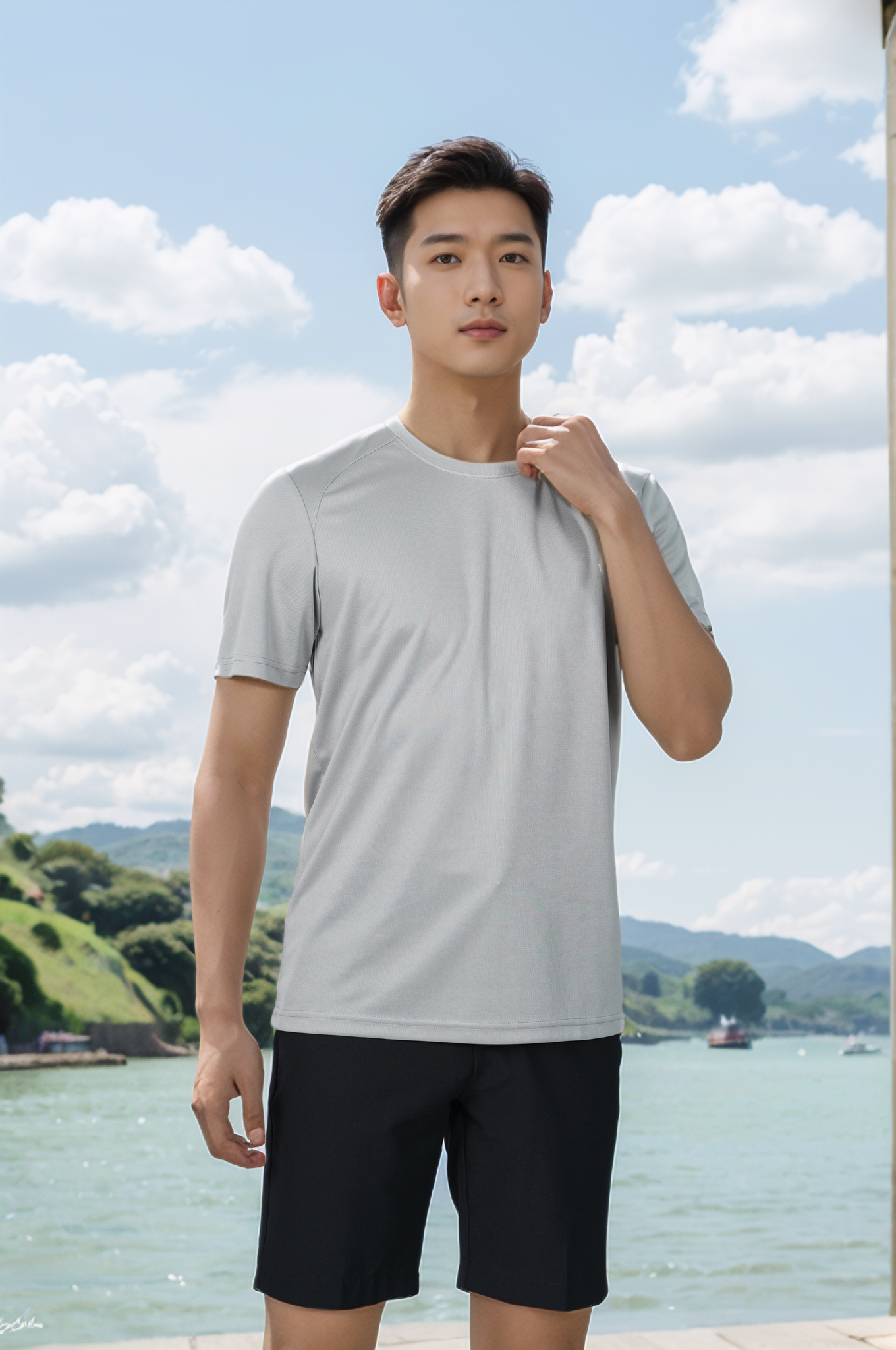 Áo phông nam cổ tròn Tezo - 25APOT035