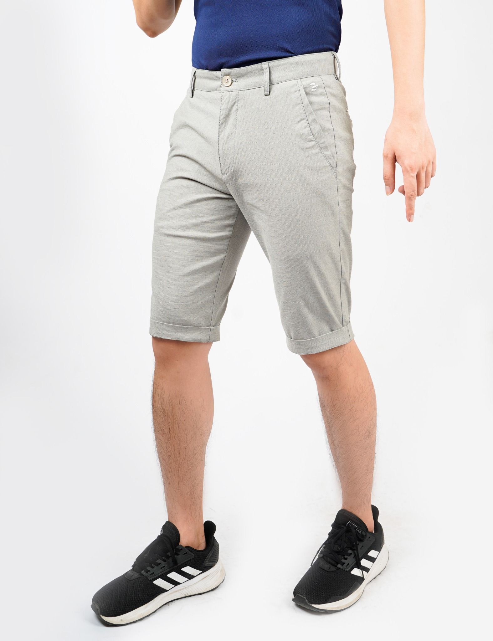 Quần ngố kaki, xám - 2104QNKB02XAM
