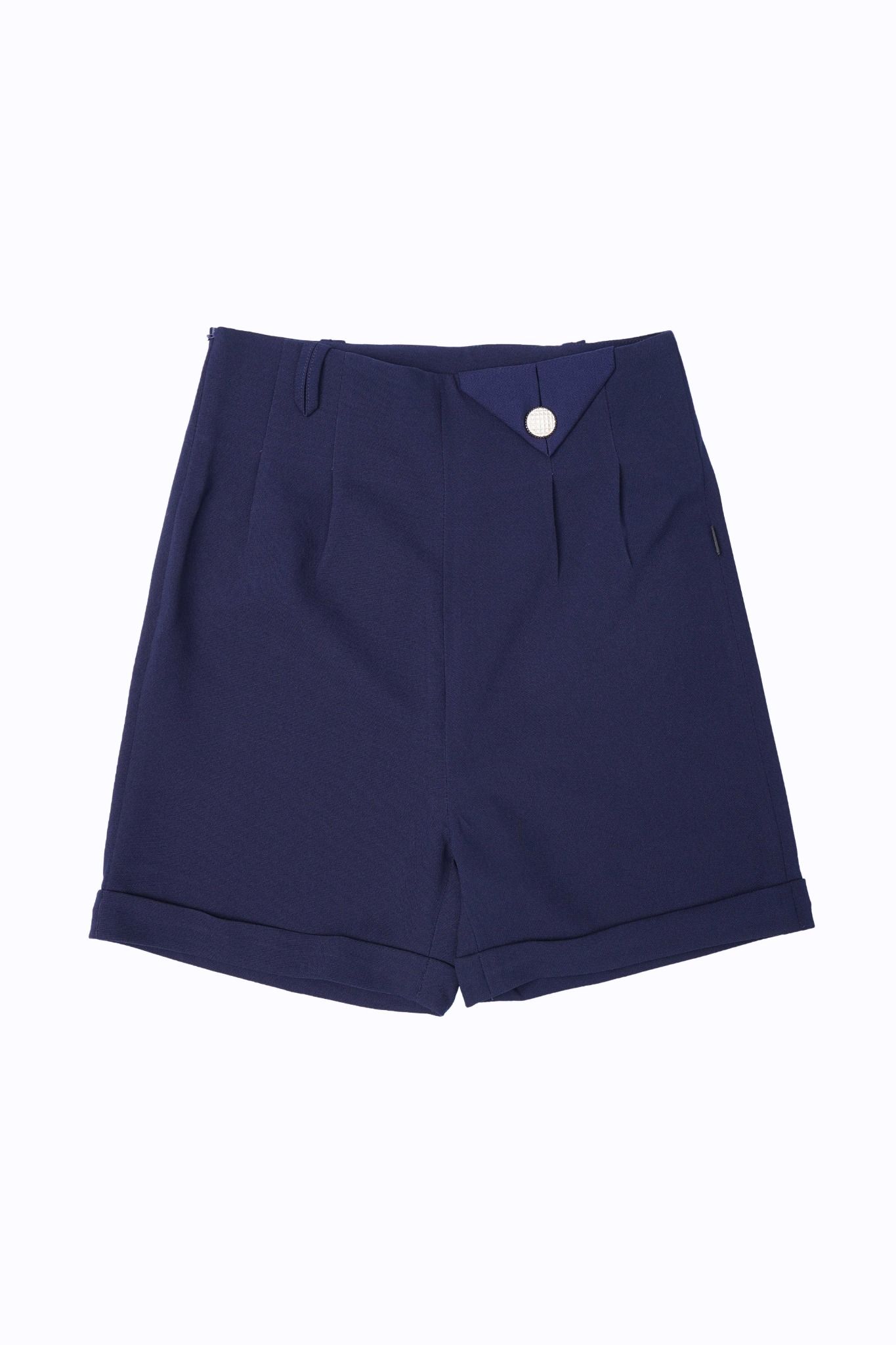 Quần short vải nữ thiết kế lật gấu - 2204QSVT02