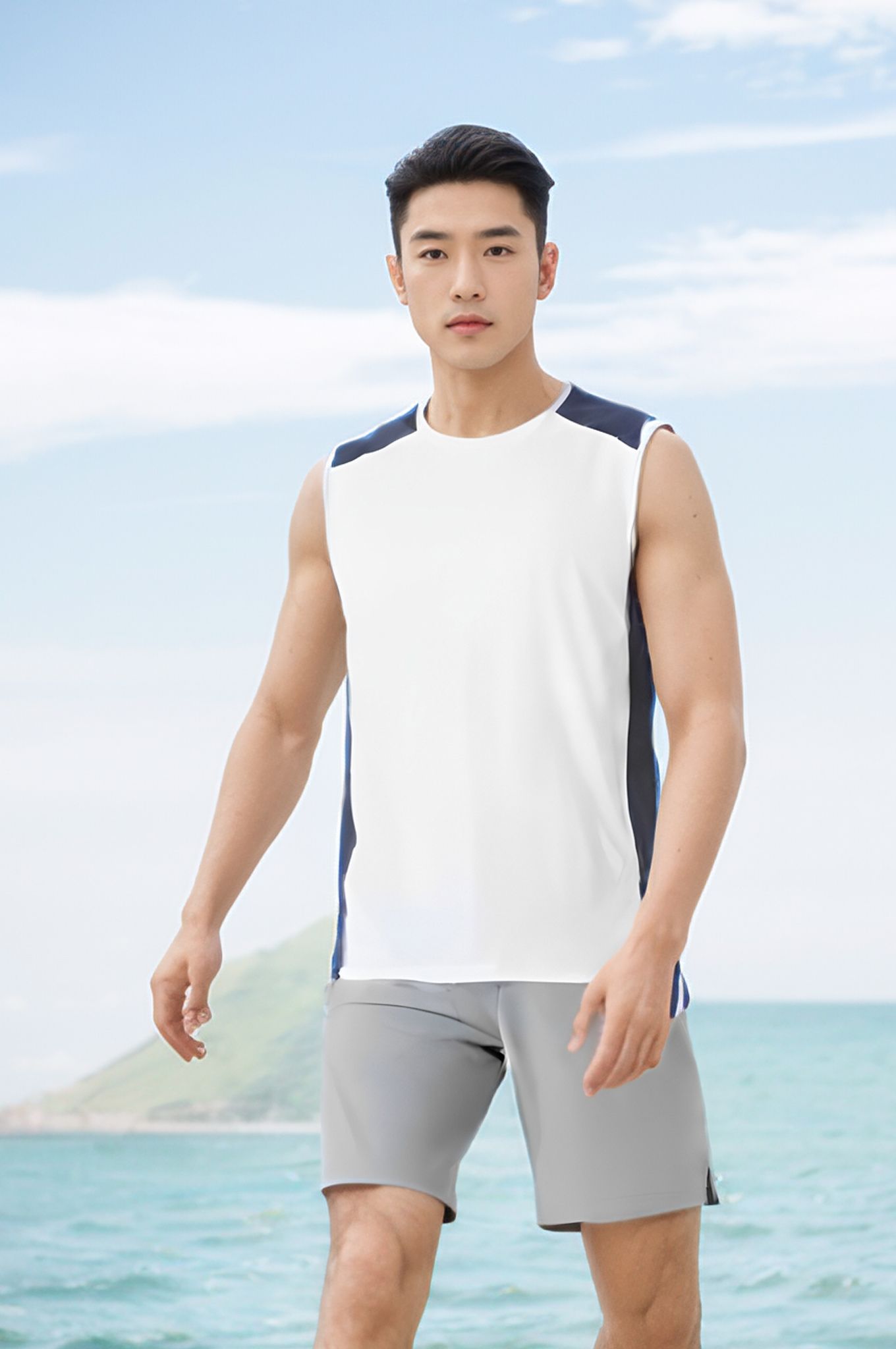 Áo ba lỗ nam thể thao High-end Fitness Tezo - 25ABLT013