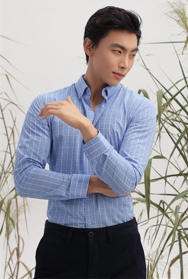 Áo sơ mi dài tay caro SMDC017XNH