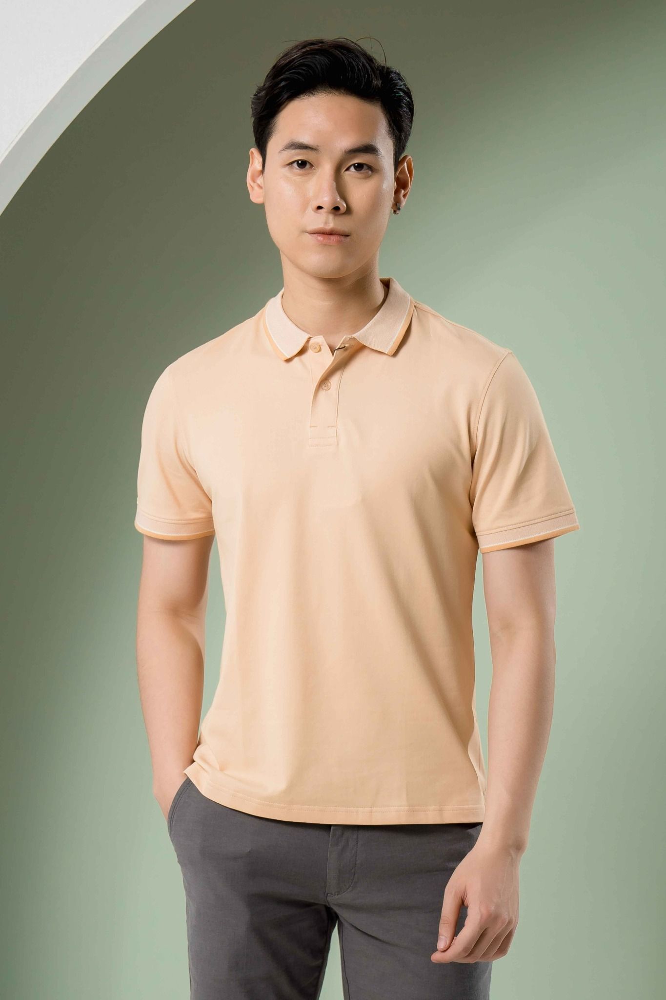 Áo polo nam thiết kế bo Tezo - 2107ADCT17