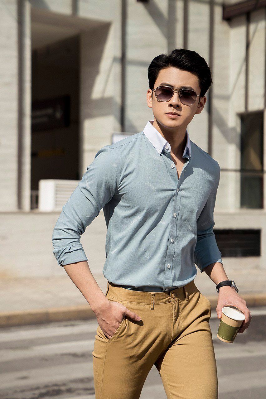 Áo sơ mi dài tay họa tiết Biluxury - 4SMDH005
