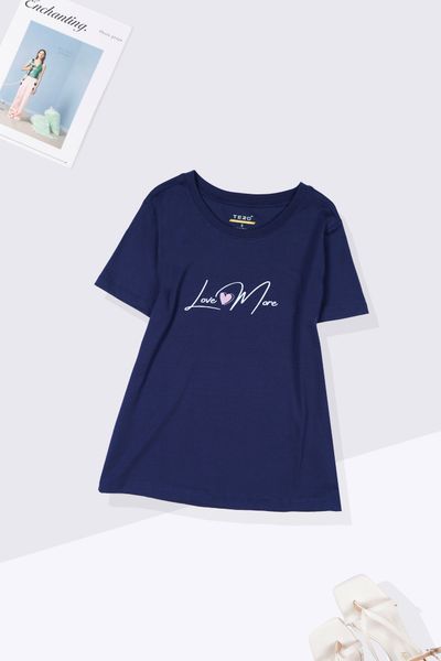 Áo phông nữ in họa tiết Love More Tezo - 23APOH015