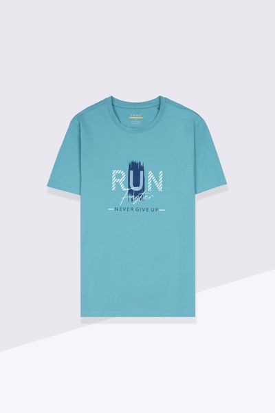 Áo phông nam in ngực Run Tezo - 23APOH018