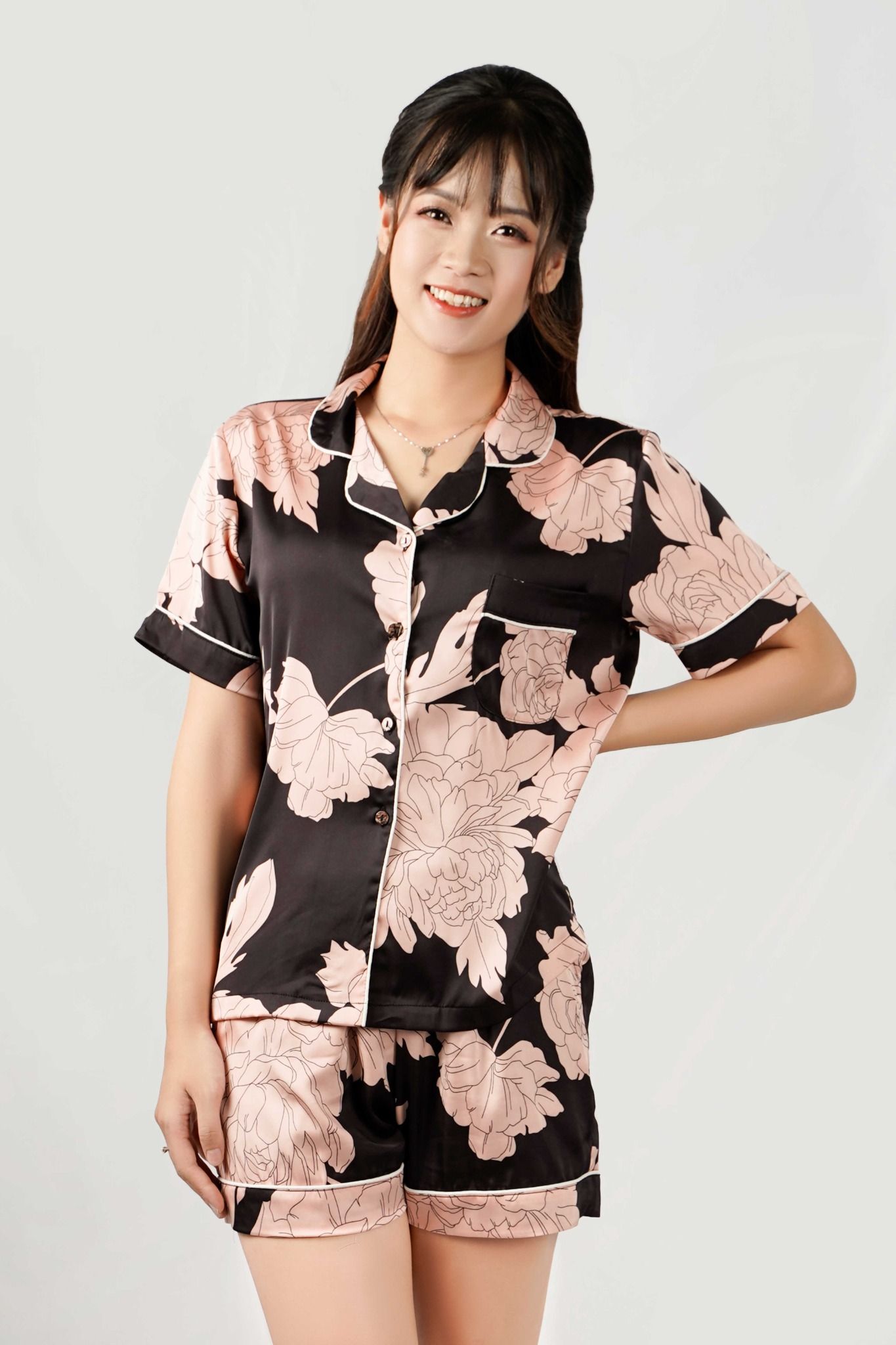 Quần ngố pijama nữ họa tiết Tezo - 2107QNPH10XAT