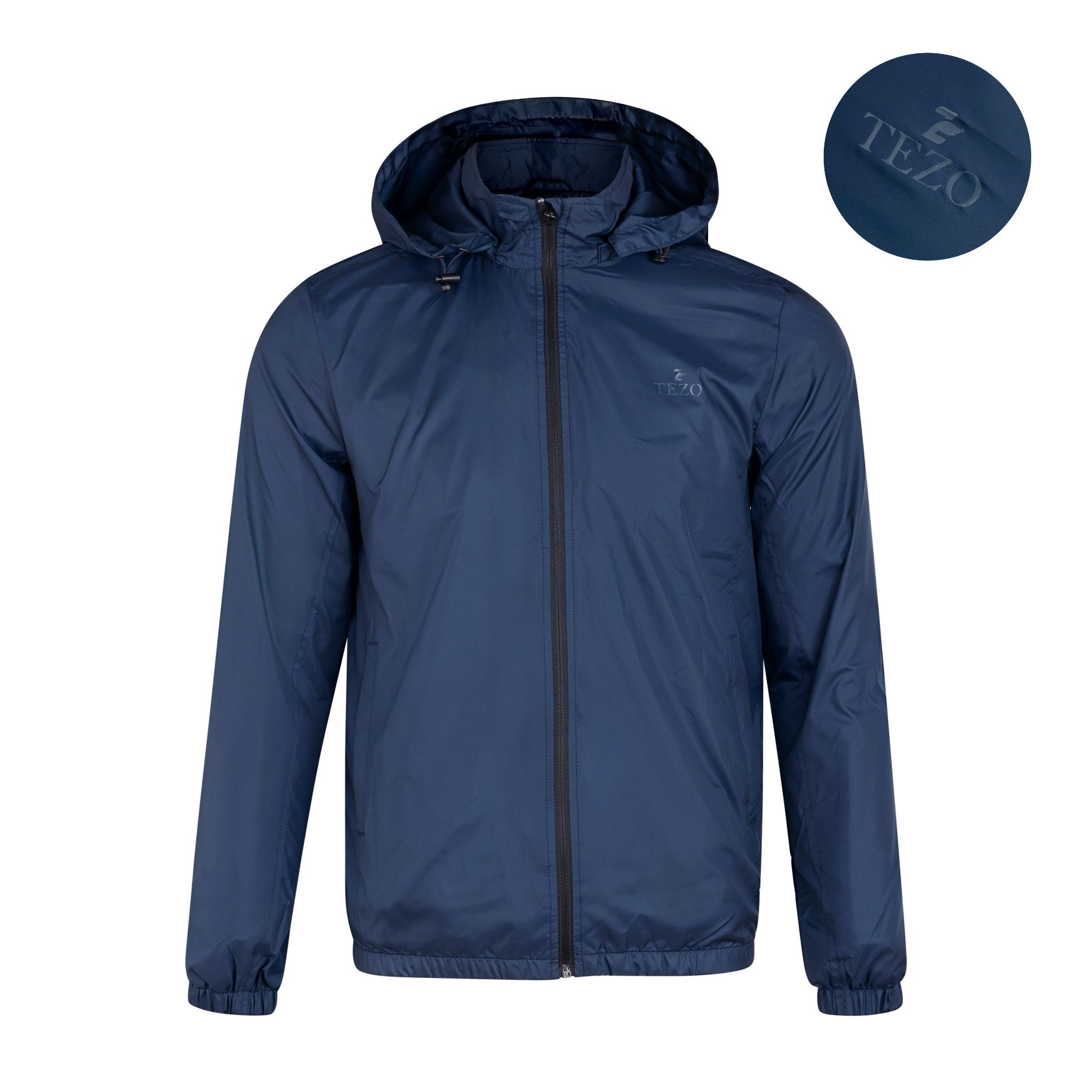 Áo gió 2 lớp thiết kế, xanh navy - 2010AG2T01XNV