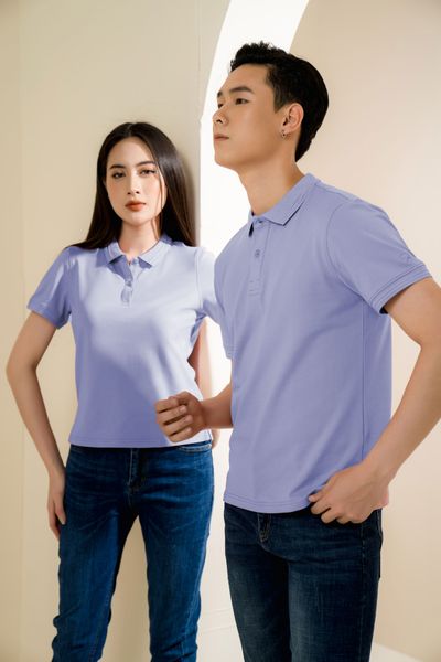 Áo polo đôi thiết kế bo Tezo - 2107ADCT19 ( NỮ)