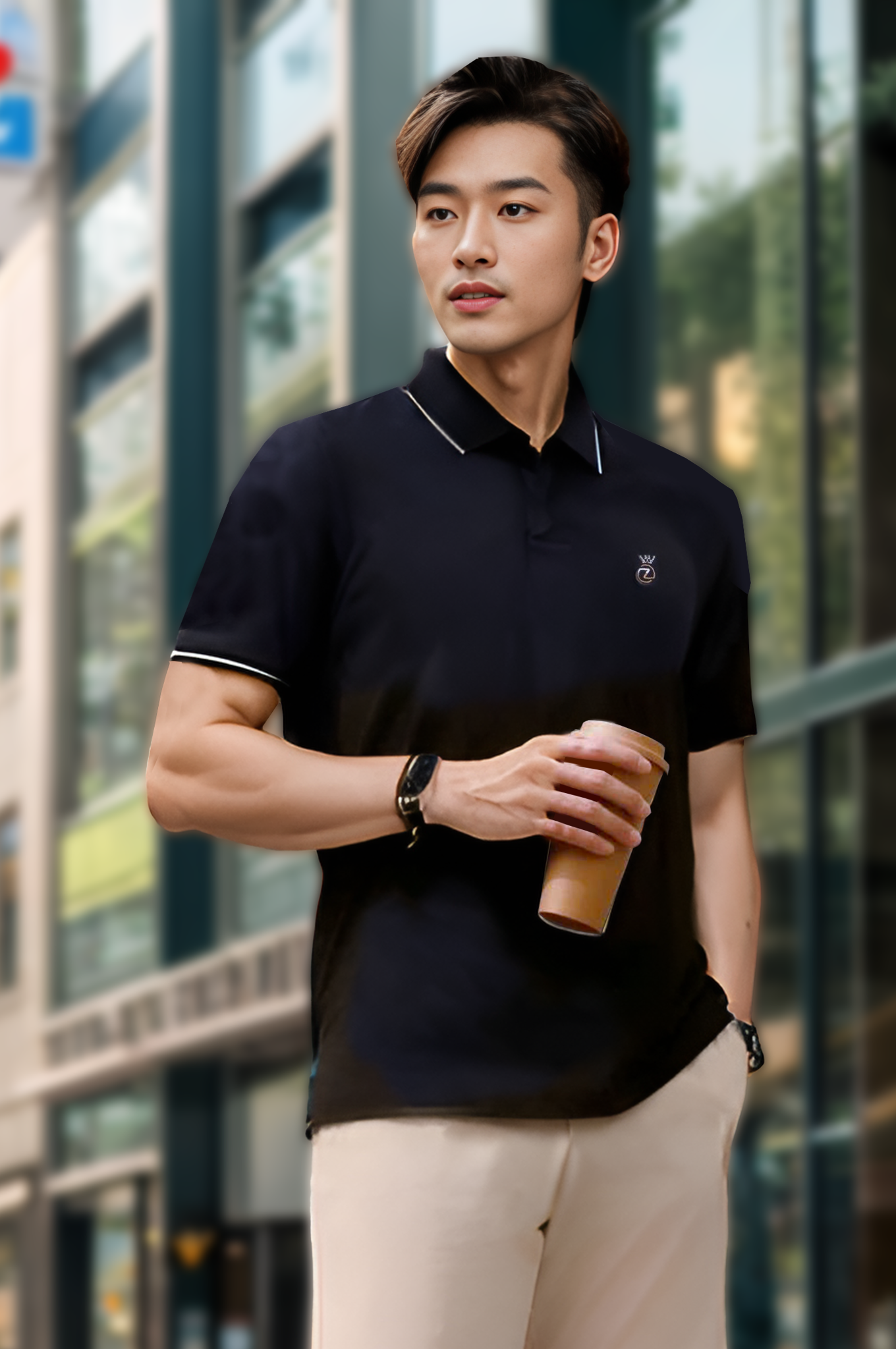 Áo polo nam đồng phục Rayon Tezo - 24APCT054
