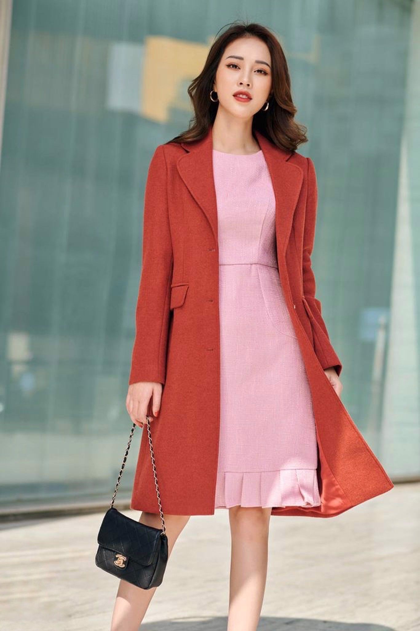 Áo dạ Adna Coat - Cam - A7819001-C-L