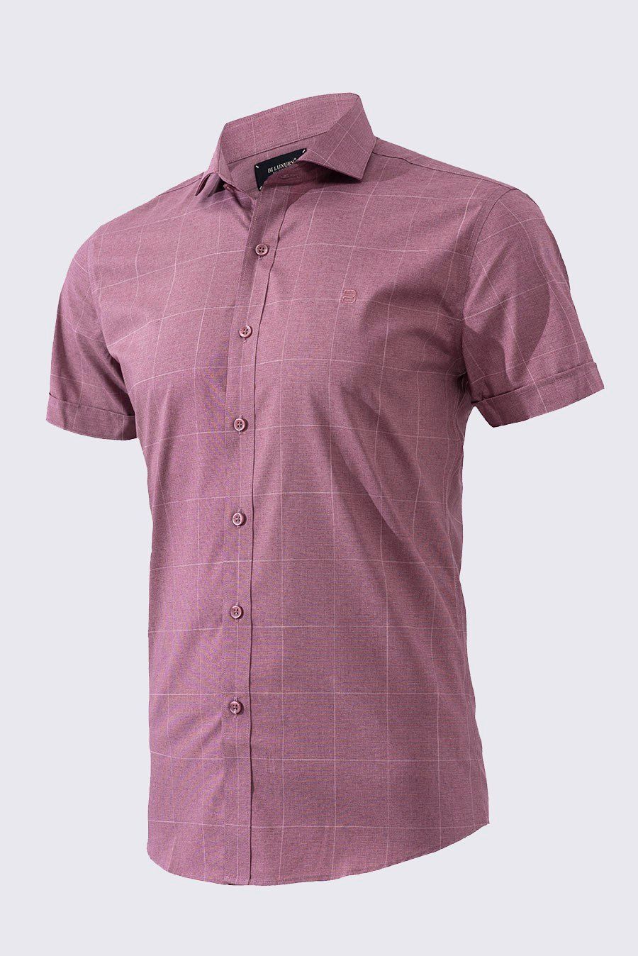 Áo sơ mi nam cộc tay cơ bản, (Hồng) - 4SMCC002HOG