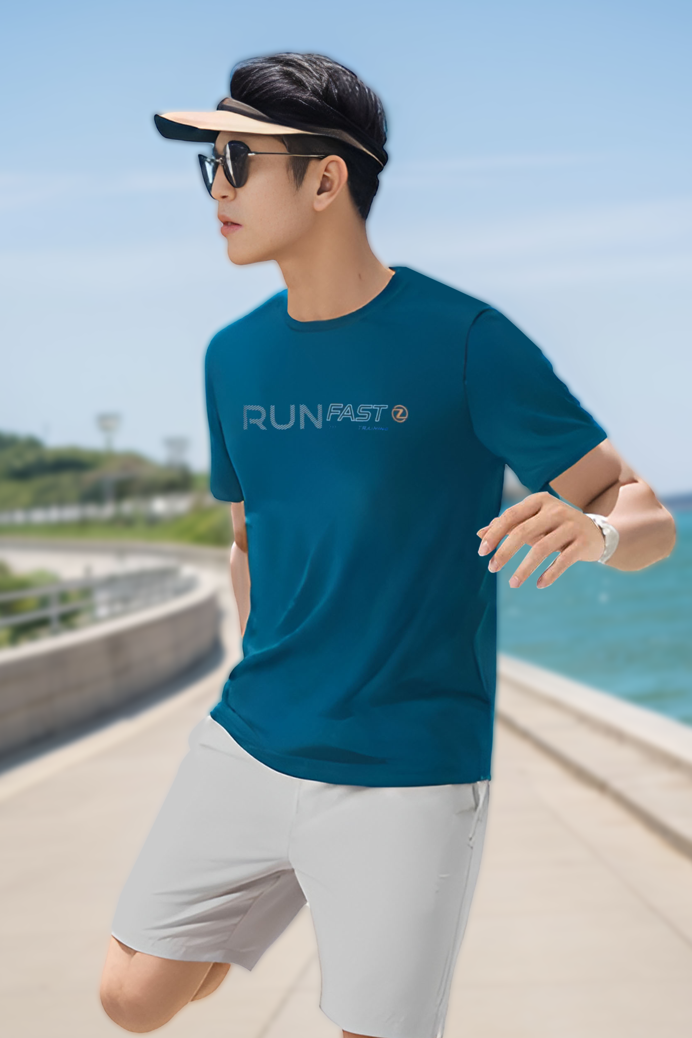 Áo phông nam thiết kế in ngực Tezo - 24APOH028