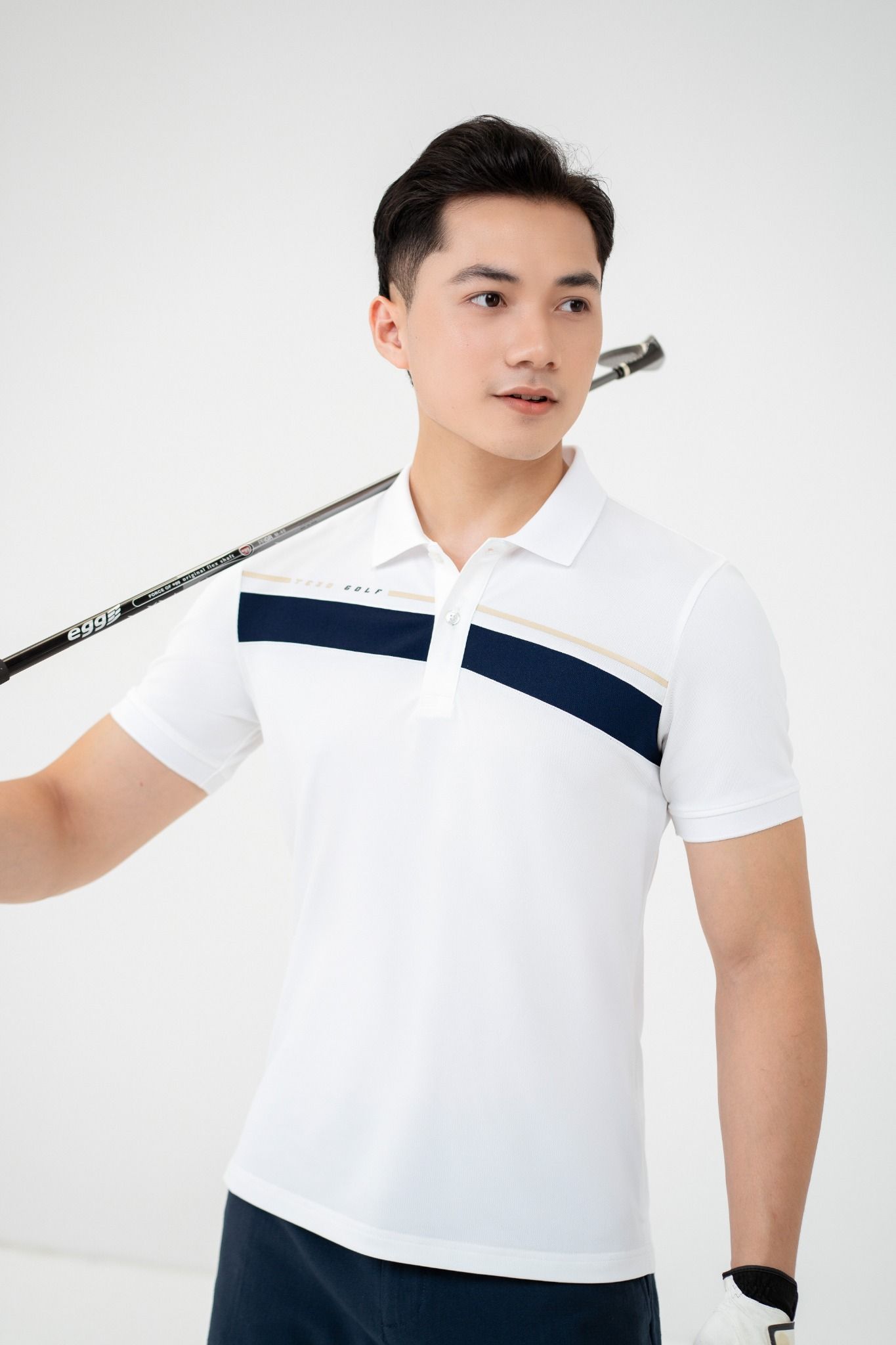 Áo polo nam thiết kế phối ngực Tezo - 24APCT063
