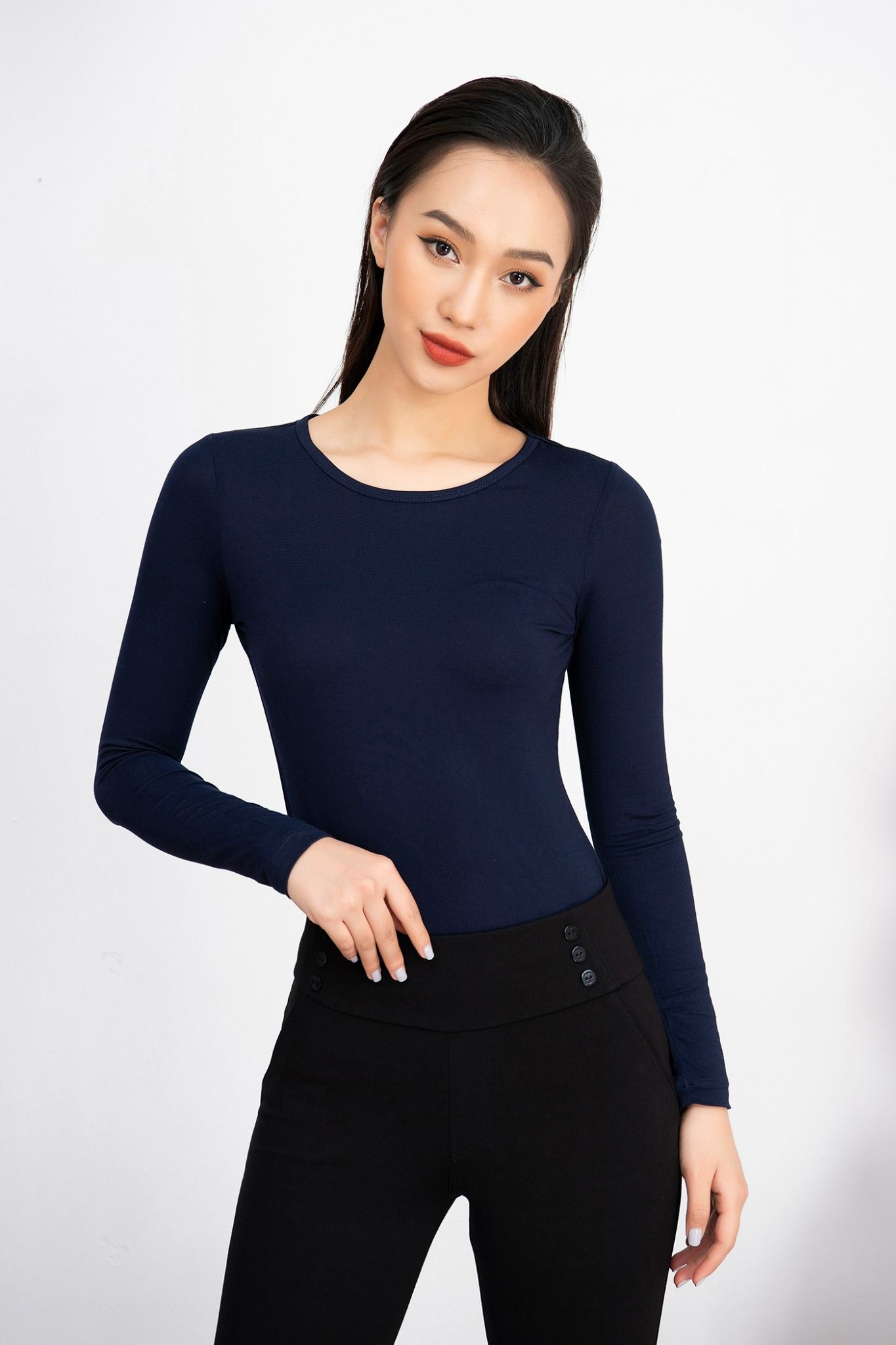Áo thun nữ LP90, tím than