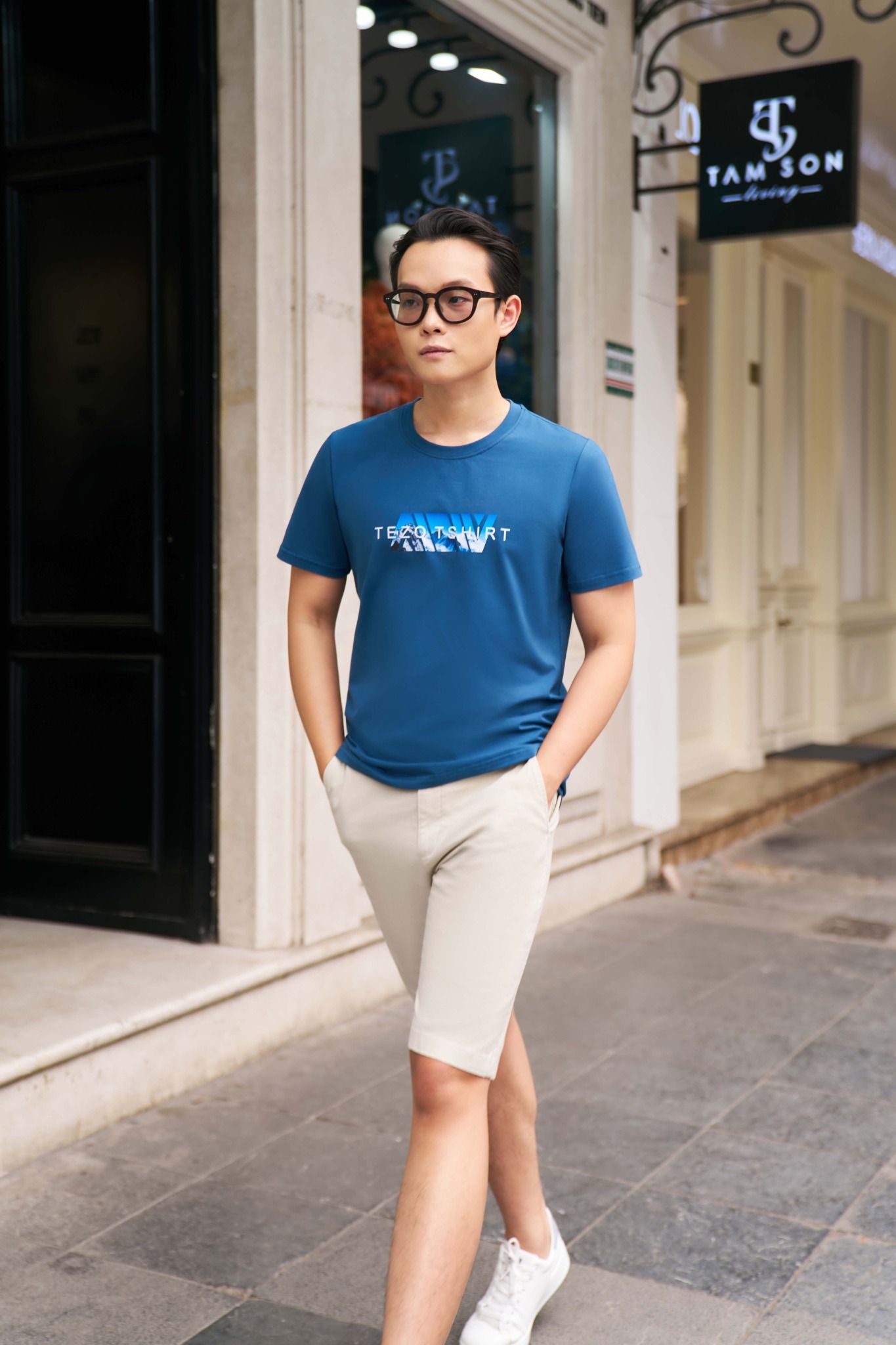 Áo phông nam in họa tiết Tshirt Tezo - 23APOH008