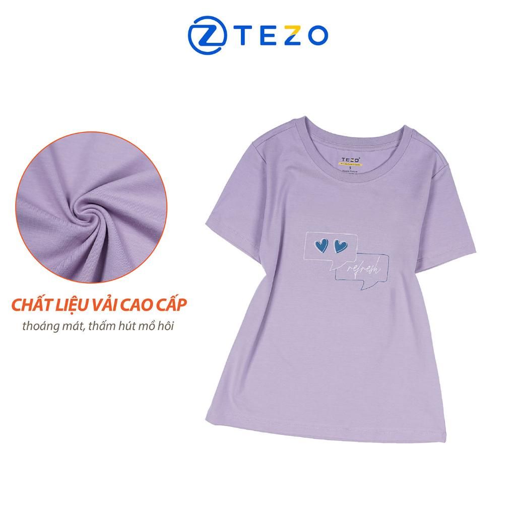 Áo phông nữ in họa tiết Refresh Tezo - 23APOH016
