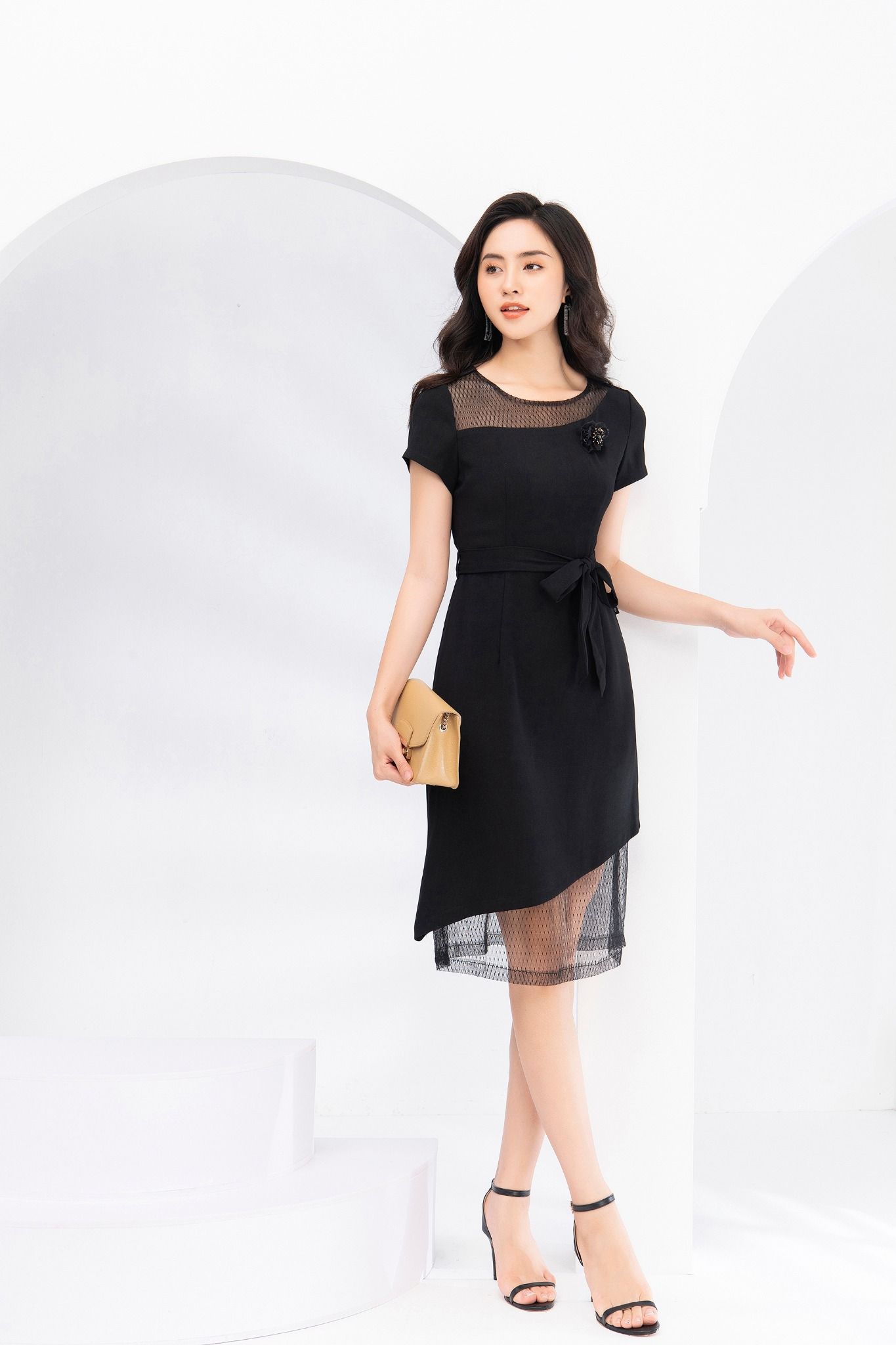 Đầm Liền Lfv3156 , Đen