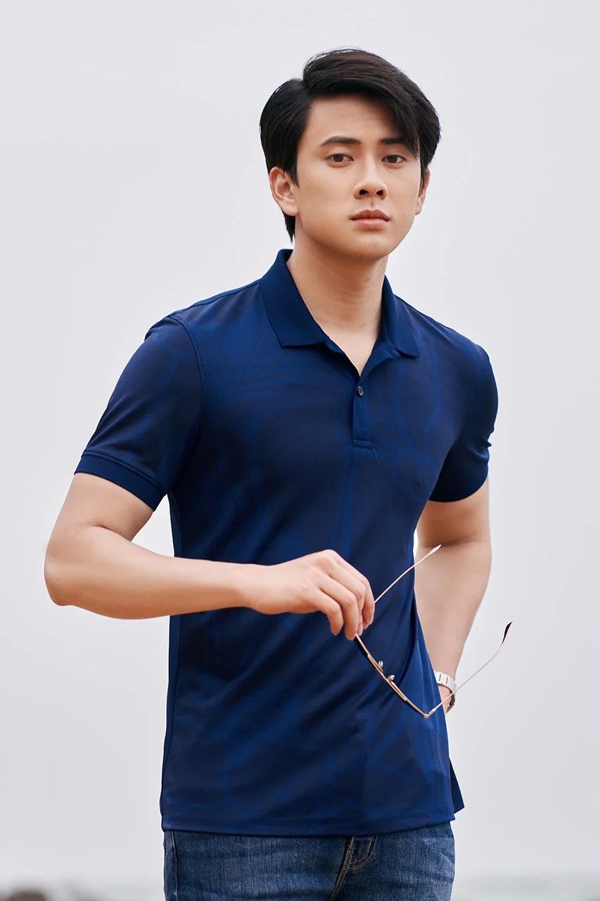 Áo polo nam họa tiết Biluxury - 6APCH005