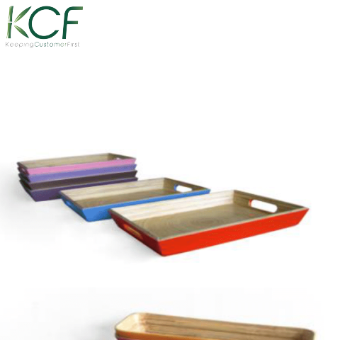 Bamboo rec tray with handle - Khay tre có tay cầm KCF 15-250