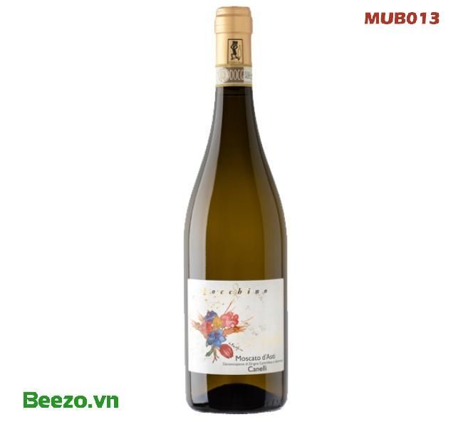 RƯỢU MOSCATO D''ASTI - BOCCHINO ( VANG NGỌT Ý TRẮNG CHO PHỤ NỮ ) ITALIA