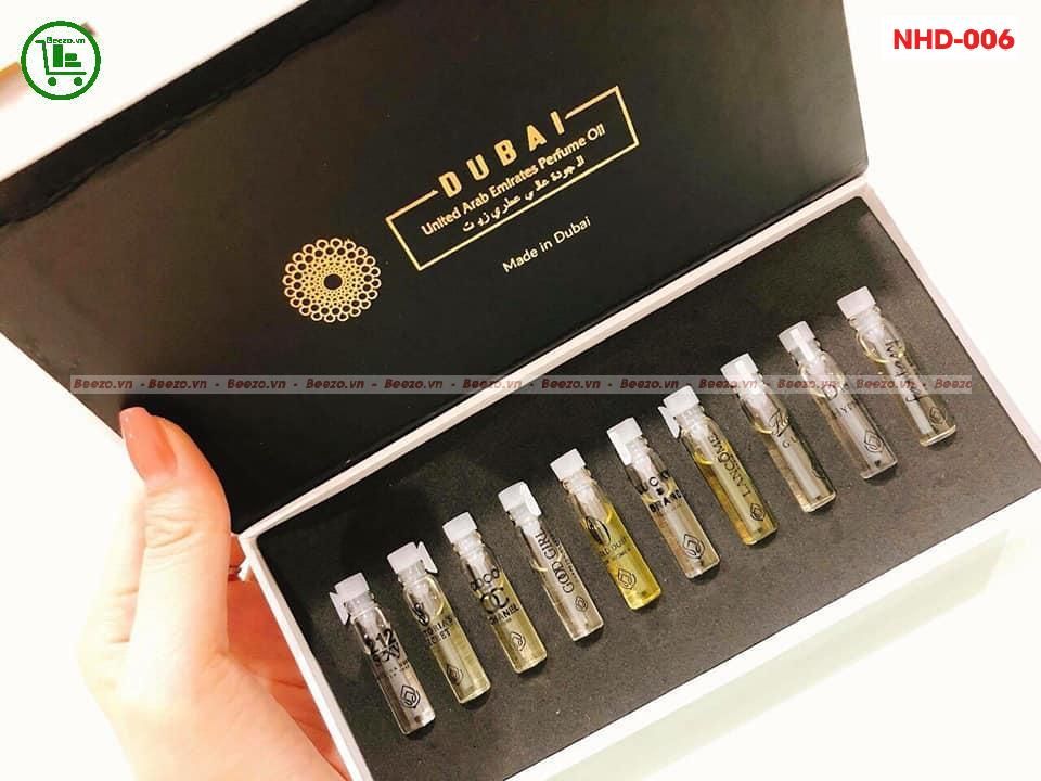 Set Nước Hoa Bubai Mini - 10 hương thơm được bán chạy nhất.