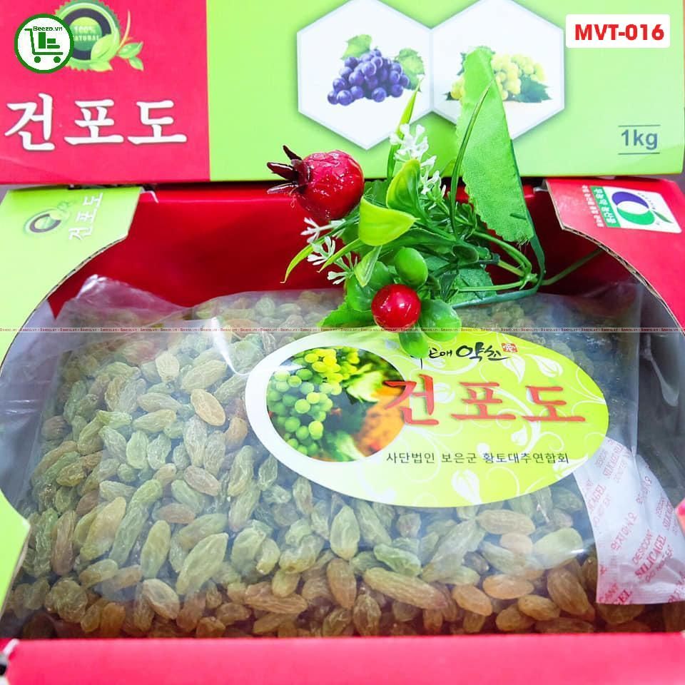 Nho Khô Hàn Quốc Dạng Hộp 1KG (25 Hộp/ Thùng)