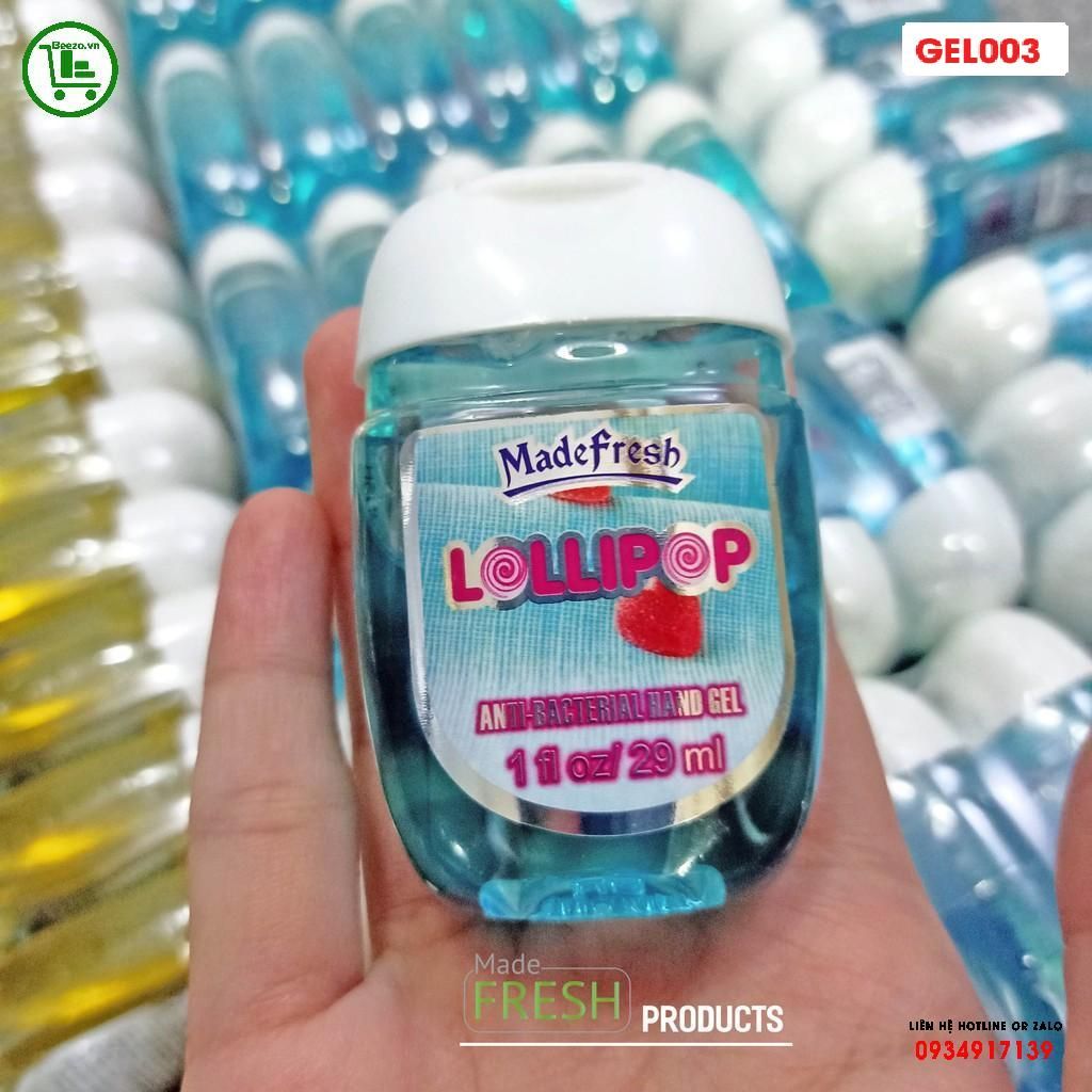 GEL RỬA TAY KHÔ MADEFRESH LOLLIPOP (29ML)