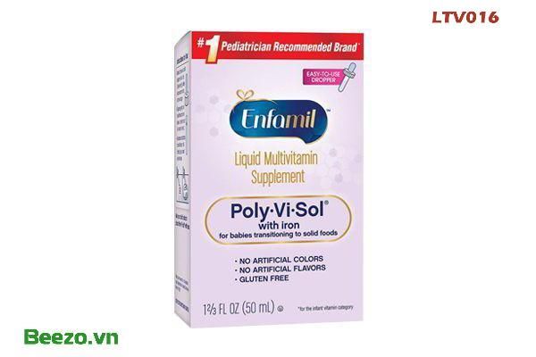 Vitamin Enfamil Poly Vi Sol 50ml bổ sung vitamin và khoáng chất nhập từ Mỹ