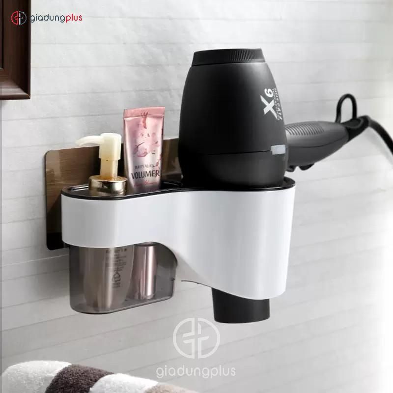 Giá Để Máy Sấy Tóc Dán Tường Gọn Gàng - Một Ngăn - SHUANGQING