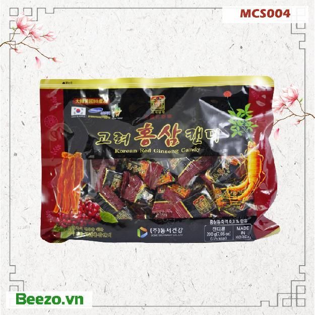 KẸO SÂM CÓ ĐƯỜNG 200GR - Hàn Quốc MCS004